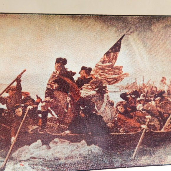 Houze Art Patriotic Glass Trays Declaration Independence, Washington, Old Glory - Picture 6 of 8